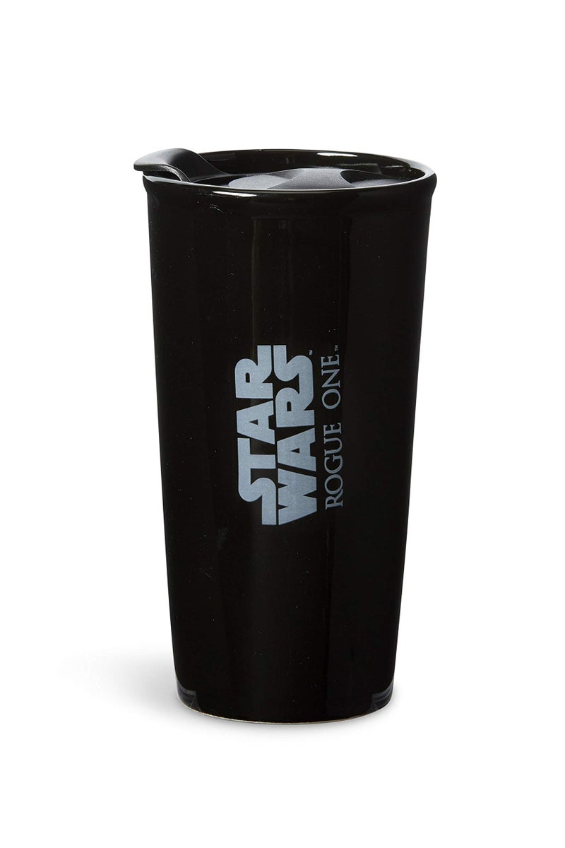 STAR WARS Collectible Star Wars Rogue One Travel Mug with Plastic Lid - Ceramic Container for Hot Coffee, Tea, Cocoa - Death Trooper Character Design - Licensed Disney Item - Image 3